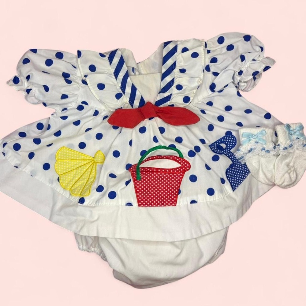 Vintage Baby Dress with diaper cover
